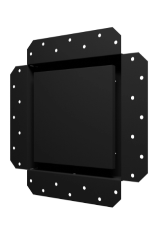 Решетка вентиляционная SGR 200х200 окраш. сталь Matt black ERA