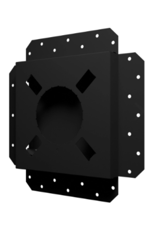 Решетка вентиляционная SGR 200х200 окраш. сталь Matt black ERA