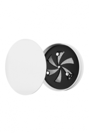 Решетка вентиляционная теневая ERA 12,5SH фланец D125 сетка разъемная на магнитах D150