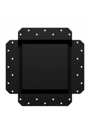 Решетка вентиляционная SGR 200х200 окраш. сталь Matt black ERA